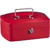 Idena 50038 - Cassetta portavalori 10, dimensioni 255 x 200 x 90 mm, colore rosso, 1 pz.