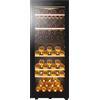 Haier Cantinetta Vino Doppia Temperatura 79 Bottiglie, Classe G - Ripiani in Legno colore Nero Wine Bank 50 - Serie 5 HWS79GDG