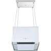 Respekta Cappa aspirante/cappa a isola 50 cm/lamiera d'acciaio con cornice in vetro bianco/funzione convezione/ CH11050IW / A+ / 50 - 69 dB