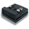 System-S SCART Converter 21P maschio a femmina RCA 3 poli, adattatore S-Video femmina