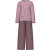 NAME IT NKFNIGHTSET Flower Loose Rib Noos Completo da Notte, Mauve Shadows, 158-164 Bambina