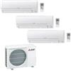 MITSUBISHI ELECTRIC - CLIMATIZZATORE INVERTER TRIAL SPLIT 9000+9000+12000 9+9+12 BTU A++ MXZ-3HA50VF R32 LINEA SMART