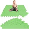 LittleTom 9 Pezzi Tappeto Gioco per Bambini in Piastrelle EVA 30x30 cm - Pavimento Morbido e Antiscivolo per Neonati - Superficie Puzzle Protettiva Ideale per la Cameretta dei Bimbi e Gioco a Terra