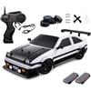 Goolsky Auto telecomandata, 1:16 Drift RC Car con luci a LED, funzione spray, ad alta velocità