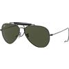 Ray - Ban Unisex RB3030 OUTDOORSMAN I L9500 Occhiali da sole Metallo Nero G15 Pilot Normale 58 mm