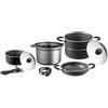 BRUNNER 0806094N Pentole e Stoviglie Campeggio in Alluminio, Set Pirate 7+1¸ Ø 22 cm