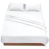 Farfallarossa Comfy - Lenzuolo Sopra Tinta Unita Bianco / 240x280CM(Matrimoniale)