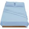 Farfallarossa Comfy - Lenzuolo Sopra Tinta Unita Azzurro / 240x280CM(Matrimoniale)