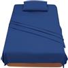 Farfallarossa Comfy - Lenzuolo Sopra Tinta Unita Royal Blue / 150x280CM(Singolo)