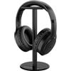Meliconi, Cuffie Flash EVO, Cuffie Bluetooth 5.3, Cuffie Wireless, Leggere, con Segnale Fino a 10 Metri e Batteria Duratura 20 h, Ricarica Rapida in 2.30 Ore, Utilizzabile con Cavo 3 m Incluso
