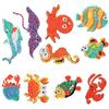 Pracht Creatives Hobby Set di Adesivi per dipingere con i Diamanti, Motivo Mondo Sottomarino, Set per Creare Adesivi con Pietre Glitterate, per Bambini dai 5 Anni in su