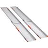 FTsolid rampe telescopiche extra larghe guida telescopica rampa per sedia a rotelle guida di salita in alluminio per sedia a rotelle, rollator o carrozzina, rampa di salita per scale, rampa