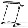 39F FURNITURE DREAM Elegante tavolo pieghevole con design regolabile in altezza e spazio; perfetto per famiglie, ospiti di intrattenimento e spazi compatti, nero, 53 x 37,5 x 71,5 cm