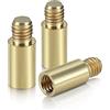 kwmobile 3X Pesi a Vite per Freccette 1,5g - Filettatura in Ottone 2BA - Pesetti Avvitabili per Dardo - Accessori Peso per Frecce - Oro