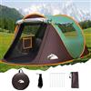 FORMIZON Tenda Campeggio 2 Posti, Tenda Pop Up 250 * 150 * 110cm con Porta a Cerniera, Tenda Trekking per Familiare Picnic in Cortile Parco Spiaggia (Cachi)