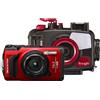 OM System TG-7 red with PT-059 Underwater House