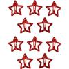 Generic 10 fermagli per capelli a forma di stella rossa, per cosplay Holloween, Y2K