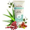 Suntribe Bio Aftersun Gel doppio Aloe Vera/100 ml - 100% naturale e vegano - ialuronico idratante + estratto di melograno antiossidante - senza profumo