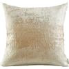 THE-TINOART Federa per cuscino in velluto e poliestere, lussuosa moderna quadrata, per hotel, cuscino decorativo per divano, soggiorno, camera da letto, auto, 55 x 55 cm, beige/oro