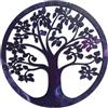 VEJO Decorazione murale/Albero della Vita Quadro/Immagine Legno Intagliata Decorativa (ALBERO DELLA VITA NERO)