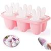 Bluelves Stampi per Ghiaccioli, Stampi per Gelato Bambini,Ghiaccioli Stampo, Forme per Ghiaccioli, Formine Ghiaccioli Riutilizzabili, Popsicle Molds, Gelati, Sorbetti (Rosa)