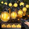 Bowfar Catena Luminosa Esterno, 15M 25 + 2 G40 Luci da Esterno Giardino con Telecomando e Dimmerabile, Impermeabile IP68 Catena Luci Esterno per Balcone, Terrazza, Feste, Festival, Matrimoni
