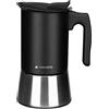 Navaris Caffettiera 6X Tazze Acciaio - Moka Induzione 6X Tazzine Caffe 300 ml - Macchina caffè Espresso Cappuccino - Caffettiere Vintage 6X Persone