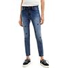 Desigual Amore, 5053 Denim Medium Wash Jeans, Blue, 34 da Donna