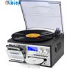Does not apply 9 in 1 Giradischi Con Bluetooth, CD, Cassetta, Radio AM/FM, Riproduzione USB SD