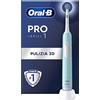 Oral-B Spazzolino Elettrico Pro Serie 1, 1 Testina di Ricambio, Blu | Ricaricabile, 1 Testine di Ricambio per Spazzolino Elettrico, Gengive Protette, Pulizia Denti Efficace, 3 Modalità