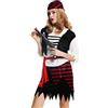 dressmeup - W-0003-S/M Costume Donna Carnevale Halloween Piratessa Taglia S/M