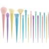 Azxcvbnm 17Pcs Professionale di Trucco Set di Pennelli di Trucco Con Fondazione Sopracciglio Miscelazione Correttore Arrossisce Pennello Ombreggiatura Occhio
