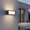 Applique Flute Design - E27 Mattone (Ruggine - Corten)