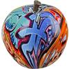 AlexandreHouse Pack of 4 Decorative object, Apple, Graffiti motif, Synthetic resin, multicolored