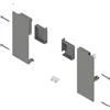 BLUM MERIVOBOX - Supporto anteriore per cassetto interno, altezza K, grigio indio opaco