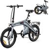 DYU Bicicletta Elettrica Pieghevole T1 20, Bici Elettrica Città 250 W Batteria Rimovibile 36 V 10 Ah, Telaio Magnesio, Reggisella Ammortizzato, Autonomia 30-50 km - E-bike pendolari urbani