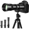 COMMANDER OPTICS Teleobiettivo zoom manuale 420-800 mm f/8.3 per Canon EOS 80D, 90D, Rebel T3, T3i, T4i, T5, T5i, T6, T6i, T6s, T7, T7I, SL1, SL2, EOS 70D, 77D, 80D, EOS 5D, II/III/IV, 6D | obiettivo