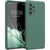 kwmobile Cover per Samsung Galaxy A52 / A52 5G / A52s 5G Custodia - Back Case per Smartphone in Silicone TPU - Protezione Gommata - verde militare