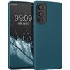 kwmobile Custodia Compatibile con Motorola Edge 30 Cover - Back Case per Smartphone in Silicone TPU - Protezione Gommata - petrolio