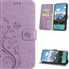 XINQCASE Cover per Samsung Galaxy S21 Ultra 5G, Custodia a Portafoglio in Pelle PU [Slot per Schede], Cover a Libro Flip Caso Custodia per Samsung S21 Ultra 5G, Lavanda