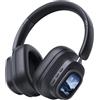 Relxhome Cuffie Bluetooth Over-Ear con schermo, 48 ore di riproduzione in modalità ANC, cuffie senza fili Bluetooth 5.4 con 5 modalità EQ, audio Hi-Res, cuffie pieghevoli Bluetooth, adatte per