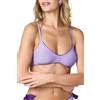Goldenpoint Donna Costume da Bagno Lamè - Parte Alta del Bikini - Brassière con Imbottitura Removibile e Spalline Regolabili in Microfibra con Lurex Taglia 1B Colore Lavanda