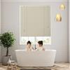Generico Tende Veneziane in Metallo di Alluminio, 60cm 70cm 80cm 100cm 115cm 120cm, Tende Veneziana Alluminio per Finestre, Veneziane da Interno Privacy e Protezione Solar, per Decorazione Casa Cucin(Cream)