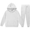 Generisch 2025 - Bambini Neonati Ragazzi Ragazzi Ragazze Manica Lunga Solida Calda Felpa Maglione Maglione Pantaloni Pantaloni Per Bambini Abbigliamento Tuta Uomo, bianco, 10-11 Anni
