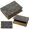 DRW Set di 3 scatole di libri in legno MDF e tela poliestere con fogli 30 x 24 x 8 cm, 24 x 18 x 6 cm e 18 x 12 x 4 cm