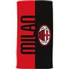 hermet, Milan, Telo Mare Milan, Asciugamano Spiaggia o Piscina, 100% Cotone, 70x140 cm, Prodotto Ufficiale