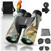LUXUN Binocolo per adulti UltraSharp 12x50 - Ottica HD, binocolo robusto con adattatore per telefono cellulare, ideale per caccia, birdwatching ed esplorazione della natura (mimetico)