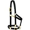 Weaver Equine Weaver Leather Capezza imbottita regolabile per mento e gola a scatto, 2,5 cm media a cavallo o anno: nero massiccio