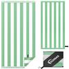 KUOGAS Telo Mare xxl 90×180, Telo Grande In Microfibra Ad Asciugatura Rapida, Telo Bagno Senza Sabbia, Coperta Mare Donna (verde)