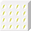 CREATCABIN 128 pz Adesivi Fulmini Scrapbooking Piccolo Fulmine Adesivo Giallo Adesivo Alla Rinfusa Autoadesivo Impermeabile Adesivi Rotondi A Pois Casco Studente Agenda Bottiglia D'Acqua 2.5x2.5cm